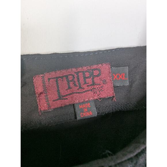 Tripp NYC Vintage Y2K Gothic Velvet Damask Lace-Up Corset - Picture 4 of 7